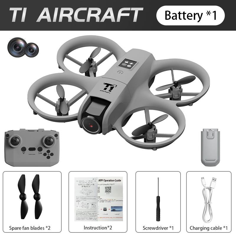 S11 Upgraded Drone with One-Key Rise & Fall, Two 1000Mah Rechargeable Batteries, Wifi Real-Time Image Return, Optical Flow, Gesture Control, LED Lights, Perfect Festival Gift