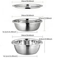 Versatile 3-In-1 Stainless Steel Strainer Set: Basin, Sieve, and Cutter for Effortless Washing of Rice, Fruits, and Vegetables