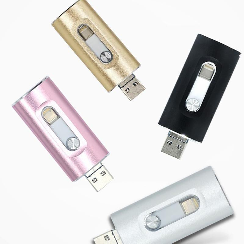 3-In-1 Photo Stick for Iphone & Android, High-Speed USB Flash Drive, External Photo & Video Storage
