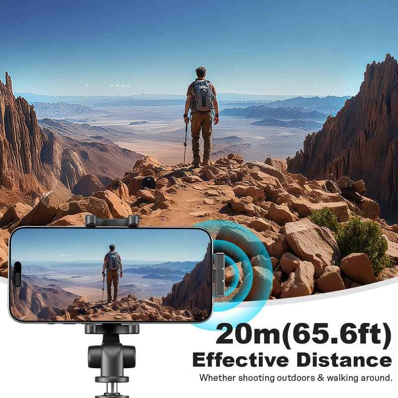 Facmogu Q28 Mini Wireless Lavalier Microphone with USB-C Interface Noise Cancellation for Iphone 15/16/17 & Android Phones Ideal for Youtube Tiktok Podcasts Recording & Video Shooting - Remote