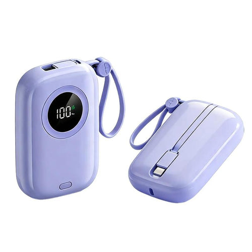 10000Mah Portable Power Bank with Digital Display Charger for Fast Charging of Iphone and Android Phones Durable Lithium Battery Smartphone