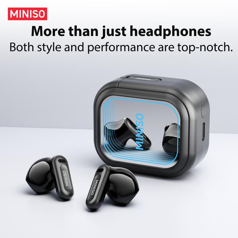 MINISO MS109 Bluetooth 6.0 Earphones High Fidelity, in Ear Earbuds,Waterproof Wireless Earphones | Suitable for Office, Sports, Study and Audio Calls | Built-In Microphone | Gaming Bluetooth Earphones