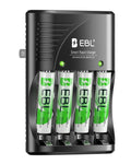 EBL 3 in 1 Multiple Function Battery Smart Charger with AA AAA Rechargeable Batteries Kit