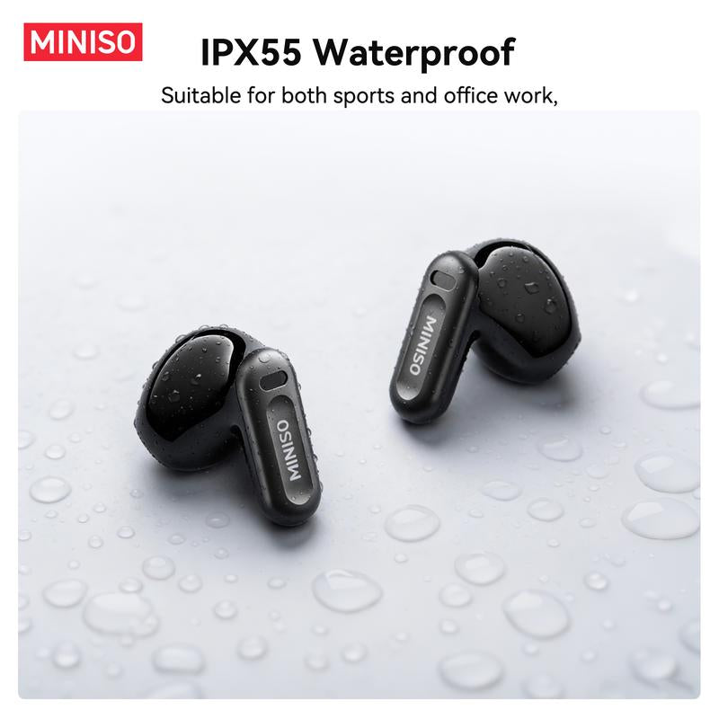 MINISO MS109 Bluetooth 6.0 Earphones High Fidelity, in Ear Earbuds,Waterproof Wireless Earphones | Suitable for Office, Sports, Study and Audio Calls | Built-In Microphone | Gaming Bluetooth Earphones