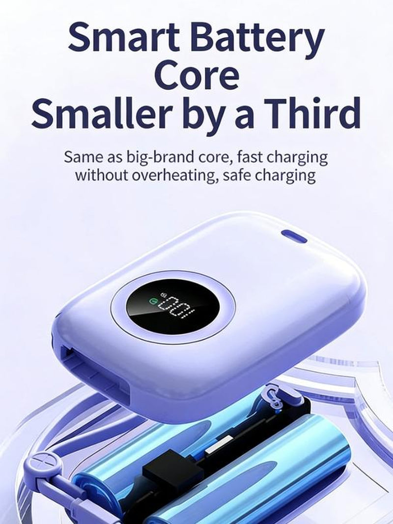 10000Mah Portable Power Bank with Digital Display Charger for Fast Charging of Iphone and Android Phones Durable Lithium Battery Smartphone