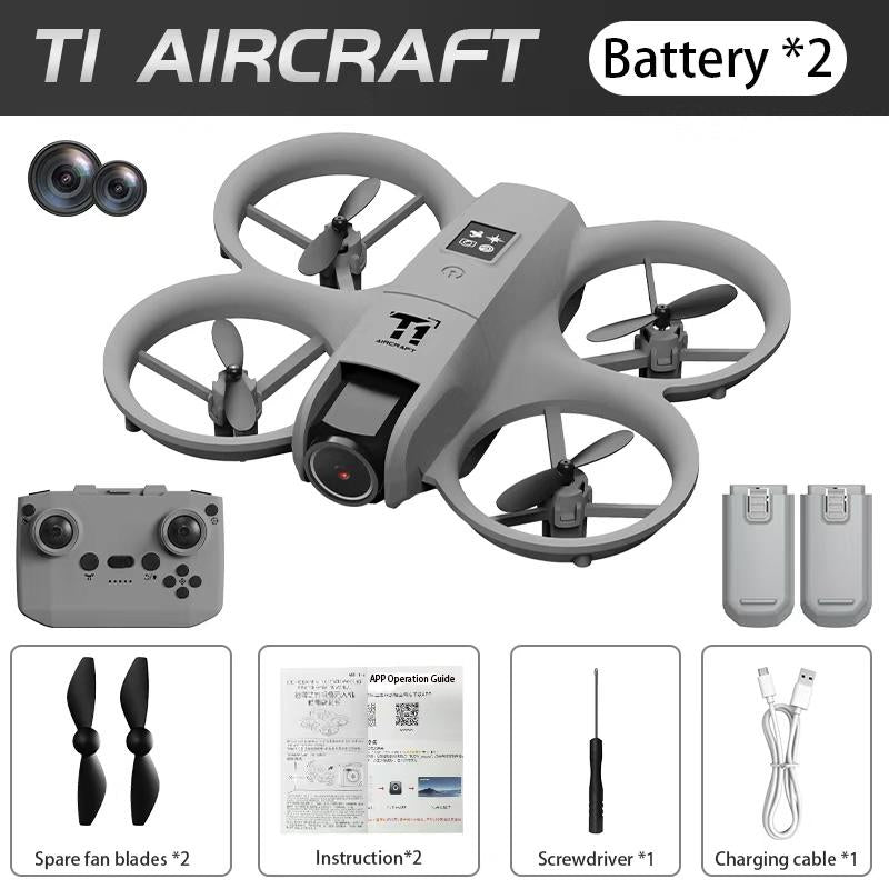 S11 Upgraded Drone with One-Key Rise & Fall, Two 1000Mah Rechargeable Batteries, Wifi Real-Time Image Return, Optical Flow, Gesture Control, LED Lights, Perfect Festival Gift