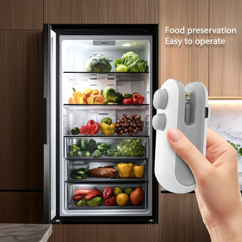 Mini Snack Bag Sealing Machine, 2 in 1 Heat USB Rechargeable Snack Bag Selaer, Plastic Electric Bag Sealers, Sealer Cutter Bag Small Sealing, Keep Food Fresh.