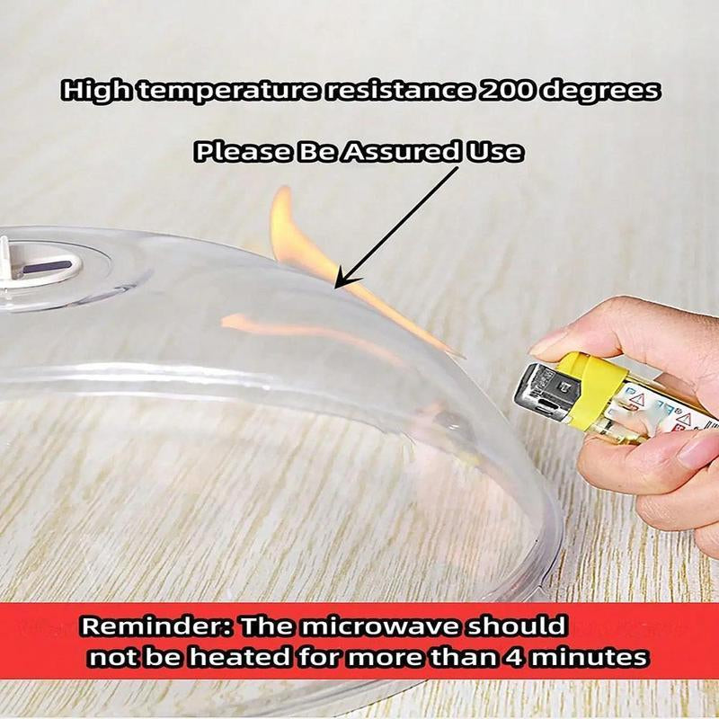 Microwave Splatter Cover with Handle, Reusable Microwave Lid for Food, Modern Kitchen Utensils, Kitchen Gadgets, Kitchen Accessories