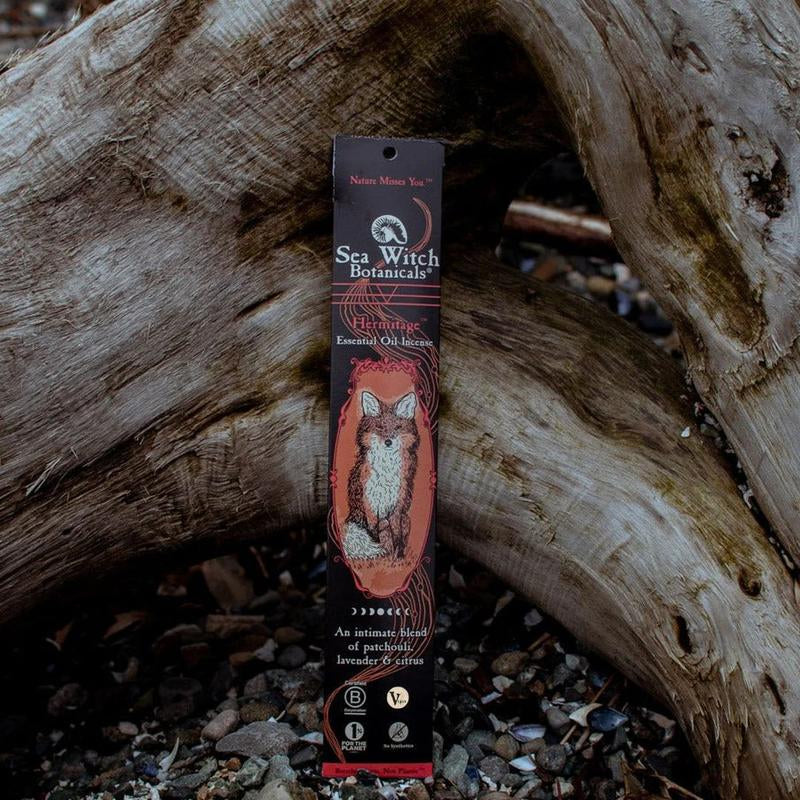 Hermitage Incense: with All-Natural Lavender, Patchouli, & Citrus Essential Oils